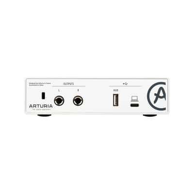 Arturia MiniFuse 1 USB Audio Interface, White Bundle with Pig Hog PHM10 8mm 10ft XLR Microphone Cable and Liquid Audio Instrument Polishing Cloth - Portable Audio Interface for PC, Mac image 6