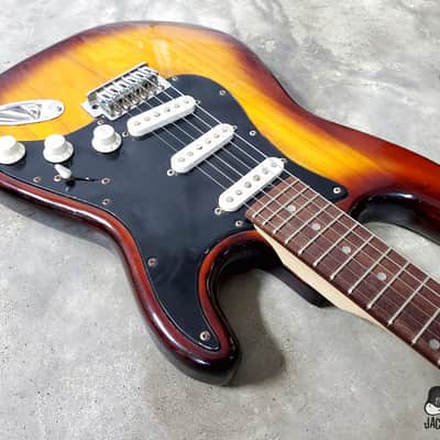 Cort / Memphis / Samick Lawsuit Era MIK S-Style Electric Guitar (1970s, Honeyburst) image 13