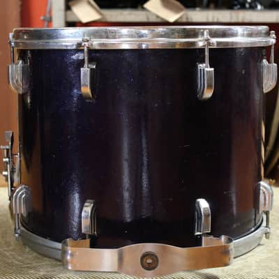 1960s Leedy 12x15 Marching Snare Drum in Blue Sparkle image 4