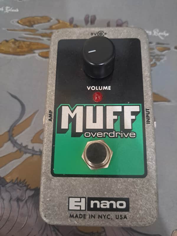 Electro-Harmonix Nano Muff Overdrive 2008 - 2023 - Green / Black / Gray image 1