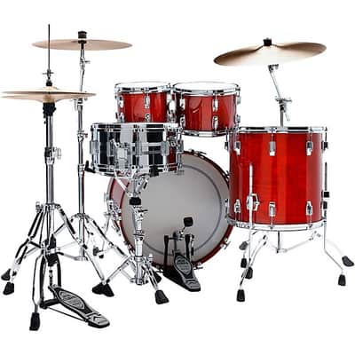 Tama 50th Anniversary Superstar Reissue 4pc Drum Set Cherry Wine image 4