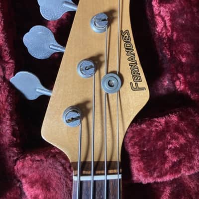 Fernandes LEB-1 Black Precision Bass PB-62 body Made In Japan Rare Used image 5