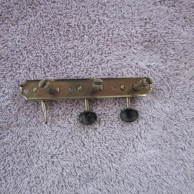 Kluson Single Line 3 On A Strip Tuning Machines Bass Side Only Needs Buttons 1950's Black Buttons image 3