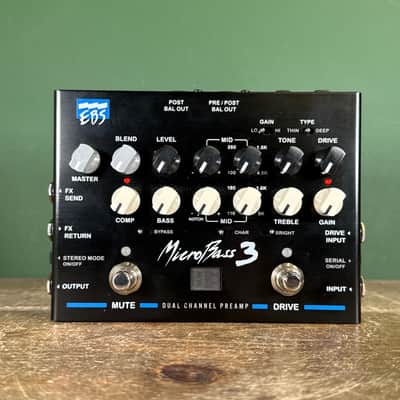 EBS MicroBass 3 Bass Preamp 2019 - 2021 - Black image 2