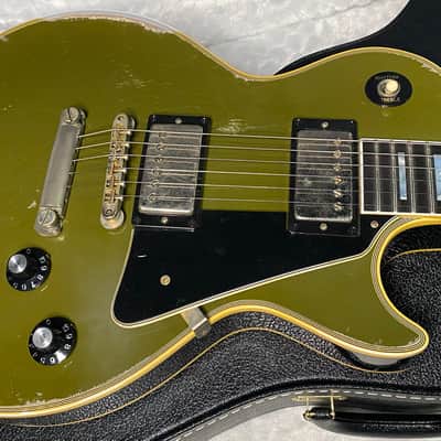 NEW! Gibson Custom 1968 Les Paul Custom Reissue - Olive Drab/Ebony Murphy Lab Heavy Aged - Only 9.3lbs! In-Stock! - Authorized Dealer - G07562 image 3