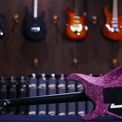 ESP M-II ctm neck thru castmetal pink hiendguitar special run image 12
