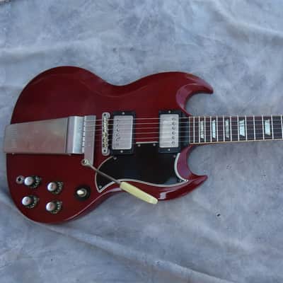 GIBSON LES PAUL SG 1963 CHERRY ORIGINAL MAESTRO CLEAN! image 2