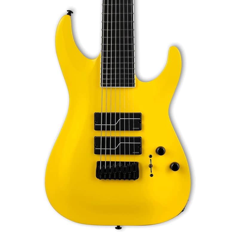 ESP LTD Stephen Carpenter SC-608 Signature Baritone Guitar - Yellow Fluence image 1
