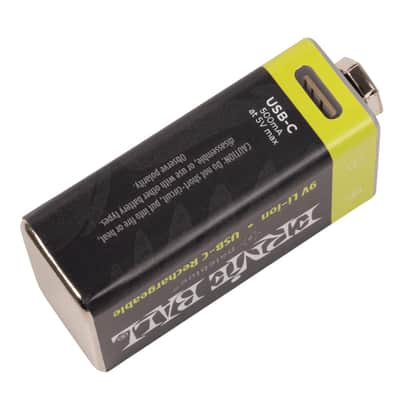 Ernie Ball USB-C Rechargeable Battery by Paleblue - 9V, 2-pack image 3