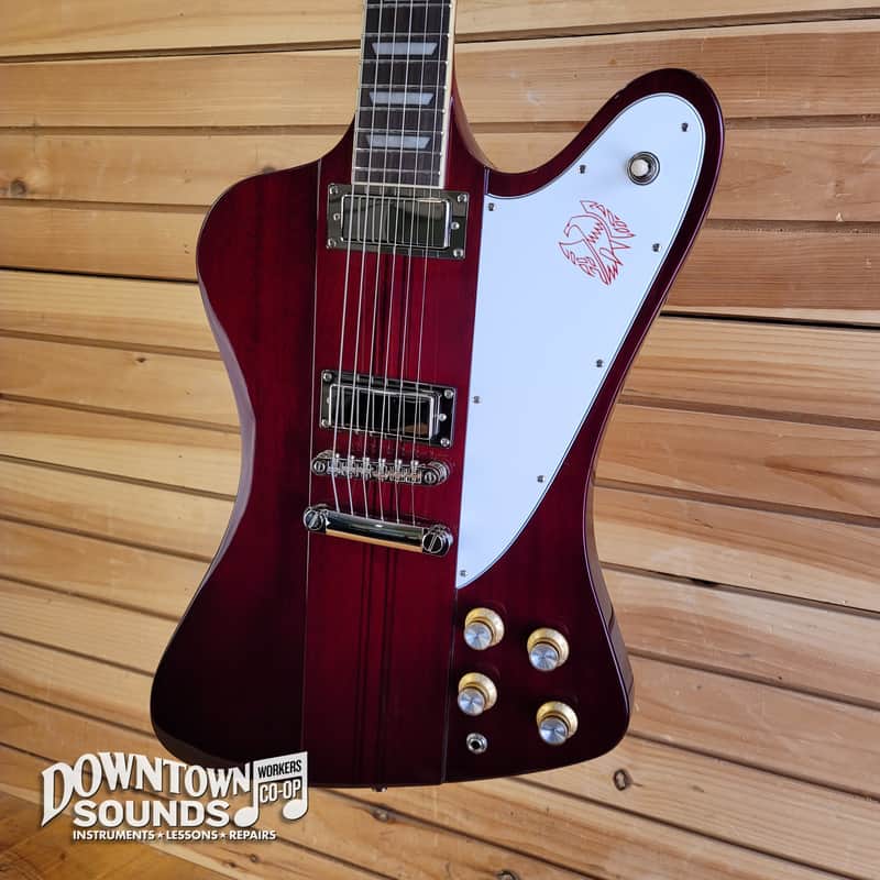 Epiphone IBG Firebird with Epiphone Premium Gig Bag - Wine Red, ProBucker FB720 Firebird Pickups, Grover Tuners image 1