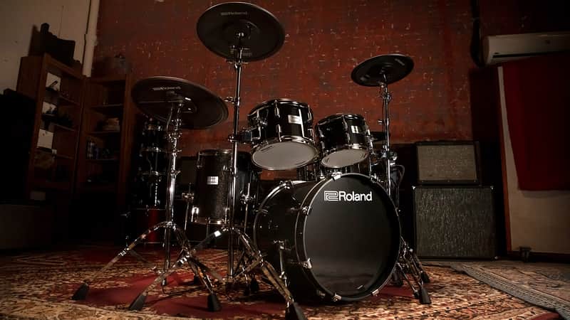 UNPLAYED 2024 Roland VAD507 Acoustic Design Series Electronic V-Drum Kit 2022 - Present - Black image 1