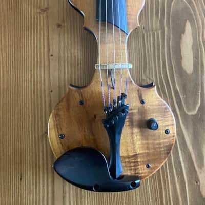 Rare: Tucker Barrett Luma - 5 string electric Violin/Viola - Hawaiian Koa wood image 1