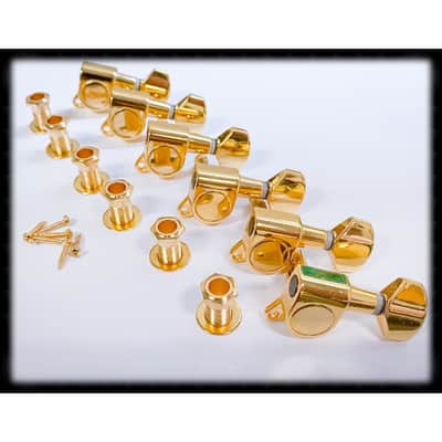 J-07-G Gold Guitar Tuners Machine Heads 6 inline for Stratocaster/Telecaster