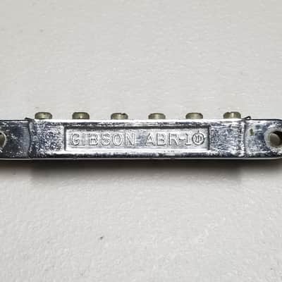1965 Gibson ABR-1 Chrome Bridge - Foundry Mark - 100% Genuine Vintage - No Sags or Cracks! image 2