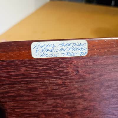 Purpleheart & Padauk Wood Tongue Drum D Major image 8