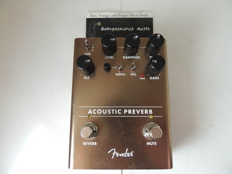 Fender Acoustic Preverb Reverb Effects Pedal Free USA Shipping image 1