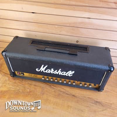 1980s Made in UK Marshall JCM 800 Lead Series Model 2210 100-Watt Master Volume Head with Reverb with Two-Button Footswitch, Switchable Ohms/Voltage image 4