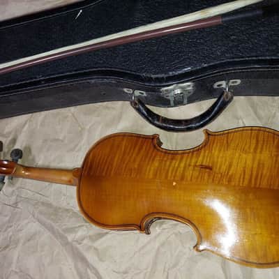 Antonius Stradivarius Cremonensis Faciebat Copy Anno 17 Violin, Good Condition image 10