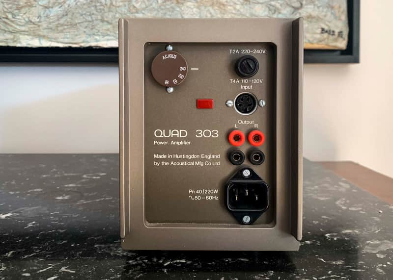 Quad 303 1978/1980 - Bronze anodised aluminium finish