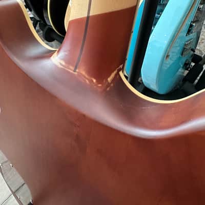 D'Angelico Deluxe Brighton - Matte Walnut with Tortoise Pickguard image 5