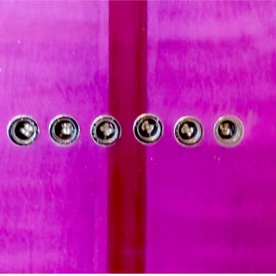 Firefly FFTH-BCPL-557 "Mad Cat" Pure Series Electric Guitar - Transparent Purple image 11
