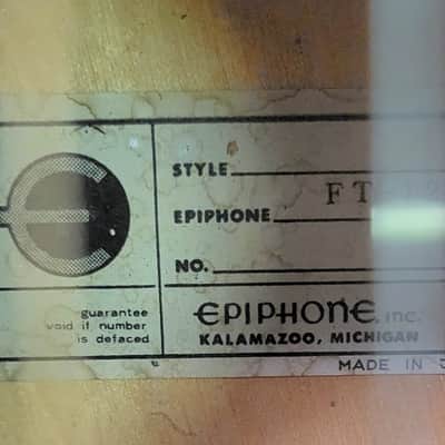 Vintage 1975 Epiphone FT-120 Japan Norlin Pro Setup New Strings Soft Shell Case image 5