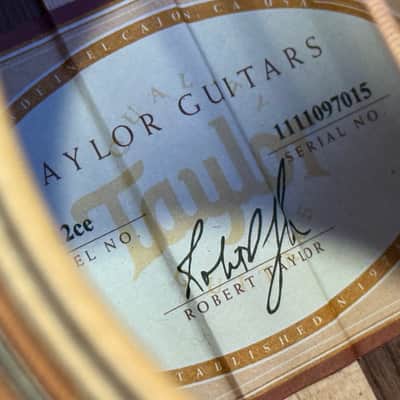 Taylor 712ce Natural 2017 like new image 15