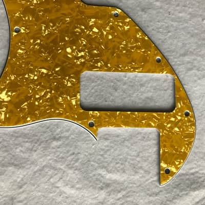 For Fender US Telecaster Thinline/Tele 69 P90 Guitar Pickguard,4 Ply Gold pearl image 3