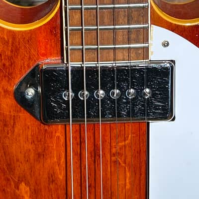 RARE! Epiphone Caiola 1966 ALL Original-1 5/8” Nut-Slim Taper Neck-Faded Cherry image 21