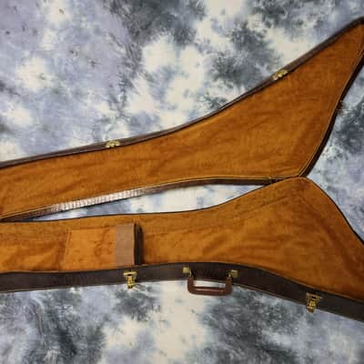 Vintage 1977 D'Andrea Z Explorer Alligator Look Soft Shell Guitar Case Warranty Card Candy image 10