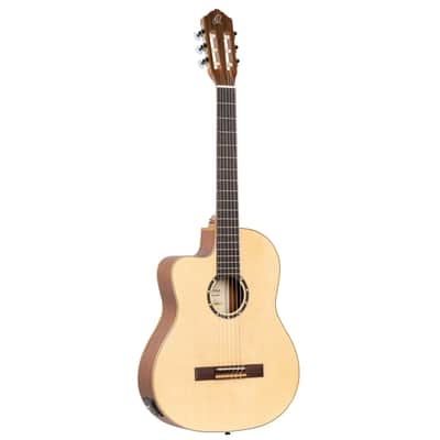 Ortega RCE125L SN NT Small Neck Thinline Natural Lefthand - Lefthand Classical Guitar image 2