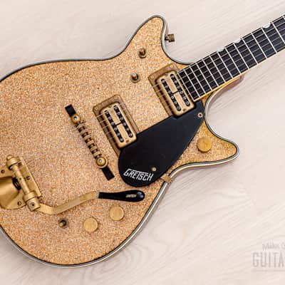 1962 Gretsch Champagne Sparkle Jet Double Cutaway 6129T w/ Burns Vibrato, Case image 1