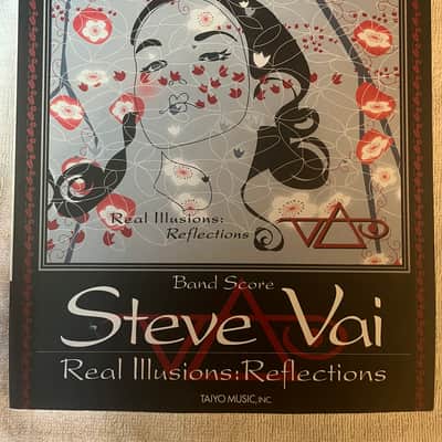 Steve Vai - Real Illusions: Reflections - Guitar and Bass tab / tablature Book - Japan image 1