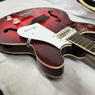 Harmony H-53 Rocket Archtop Hollow Body Electric Guitar image 12