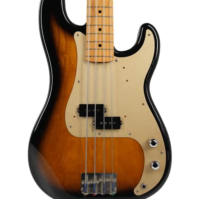 1982 Fender Japan Precision Bass '57 Reissue (PB57) - Two-Tone Sunburst - Gold Anodized Pickguard - Documented Studio Use by Max Martin & Marino Stoess image 6