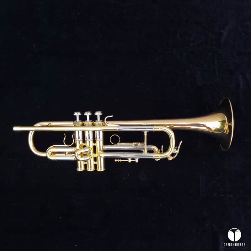 First Yamaha YTR-1 Lacquered Brass made in Japan,designed by Schilke gamonbrass image 1