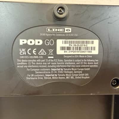 Line 6 POD Go Limited Edition Red Multi-Effects Processor w/ Power Supply 2022–2020s image 13