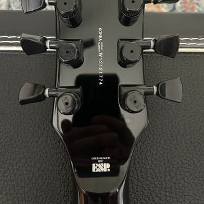ESP LTD EC-1000 Deluxe Black EMG Pickups w/ ESP Hard Case Korea 2012 image 6