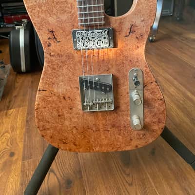 Tele-Style Custom Tele-Style 2022 Reddish-brown Burl/Natural image 2