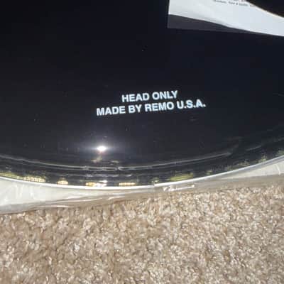 Yamaha Logo Bass Drum Head 22” Black Genuine by Remo image 5