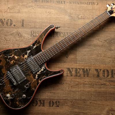 Collectors! Masterbuilt Nemesis with top made of real Black & Gold Marble. Pure artwork and sound image 6