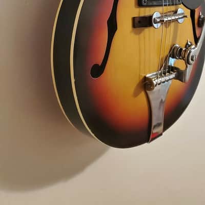 Rare Sekova H-2 Sunburst MIK Korea Hollowbody image 5