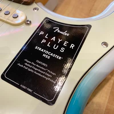 Fender Player Plus Stratocaster HSS 2021 Belair Blue Electric Guitar image 12