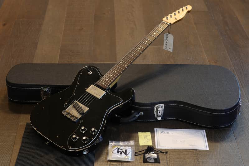 2021 K-Line Truxton '72 Swamp Ash Electric Guitar Factory Relic Black + COA OHSC image 1