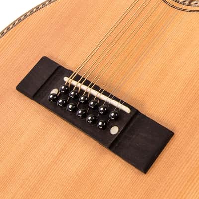 Vintage 'Viator' Paul Brett 12-String Electro-Acoustic Travel Guitar ~ Natural image 6