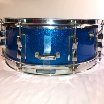 Ludwig Jazz Festival 1965 - Blue sparkle snare drum image 6
