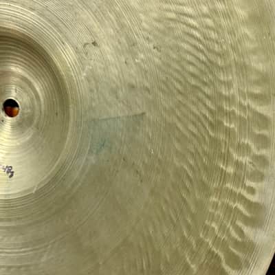 15" Zildjian A 1940s 1st Stamp / 2nd Stamp / Pre-Trans Stamp Small Ride / Hi-Hat Bottom Single Cymbal 1548g *Video Demo* image 8