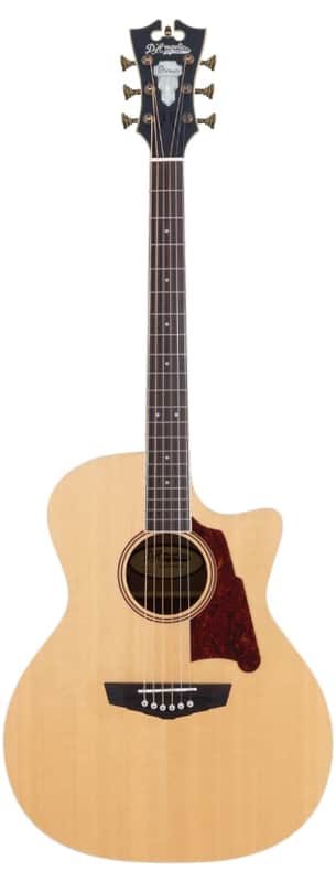 D'Angelico Premier Gramercy Solid Top Electric Acoustic Guitar - Natural Finish image 1