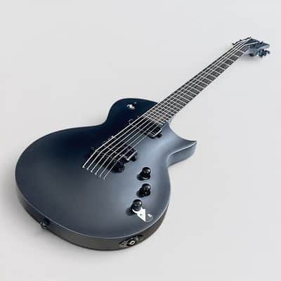 ESP LTD EC1000 Baritone Electric Guitar - Black Charcoal Metallic Satin image 10