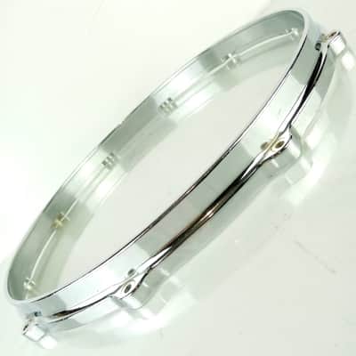 Gretsch 14"Die-Cast 10Lug Snare Drum Batter Rim/Hoop Vintage 70s Chrome 4165-6-7 image 1